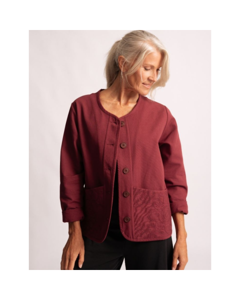 Spirit of Om Canvasjacke Navun - tiefrot