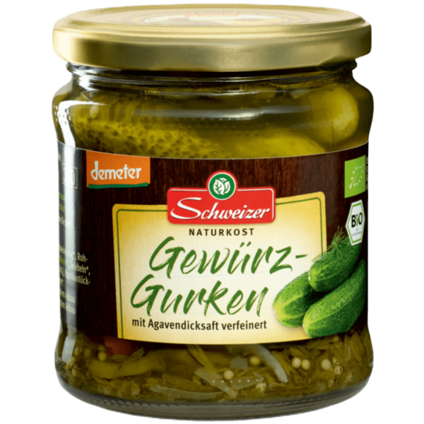 Schweizer Bio Gewürzgurken demeter