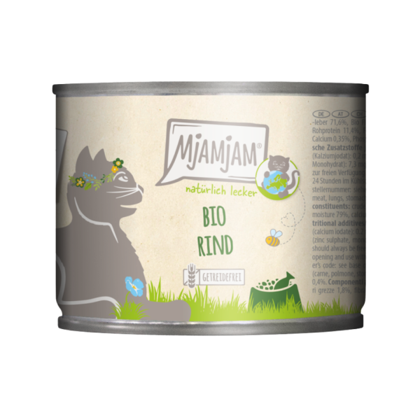 MjAMjAM Bio Katzen Nassfutter Rind