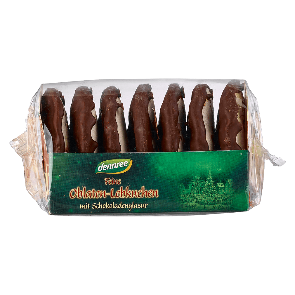 Bio Feine Oblaten Lebkuchen schokoliert MHD 15.03.2025 von dennree bei ...