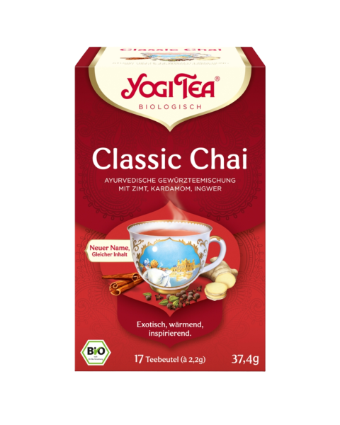 Yogi Tea Bio Gewürztee Classic Chai, 17 Teebeutel