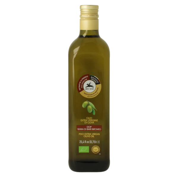 Alce Nero Bio Olivenöl nativ extra g.U. - Terra di Bari Bitonto, 750 ml
