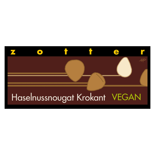 Zotter Bio Haselnussnougat Krokant