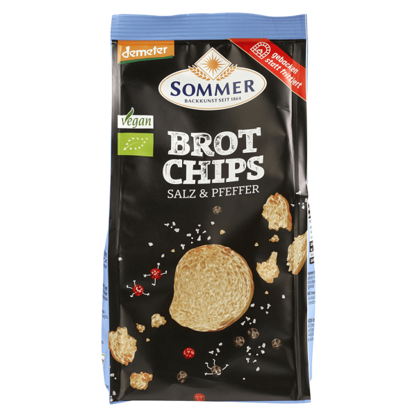 Sommer Bio Brot Chips Salz &amp; Pfeffer