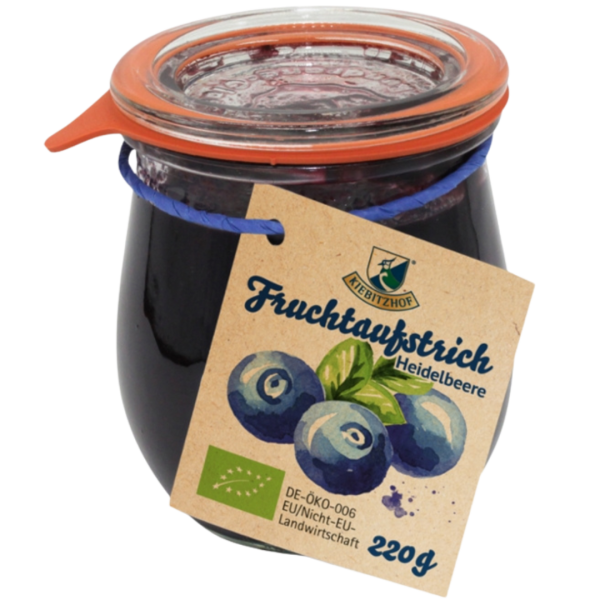 Kiebitzhof Bio Heidelbeere Fruchtaufstrich