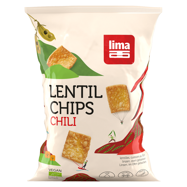 Lima Bio Lentil Chips Chili