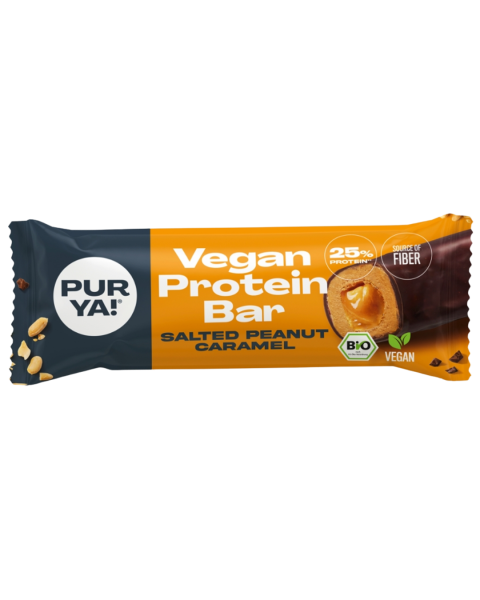 PURYA! Bio Vegan Protein Bar 2.0, Salted Peanut Caramel