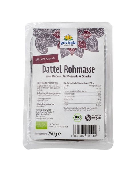Govinda Bio Dattel-Rohmasse