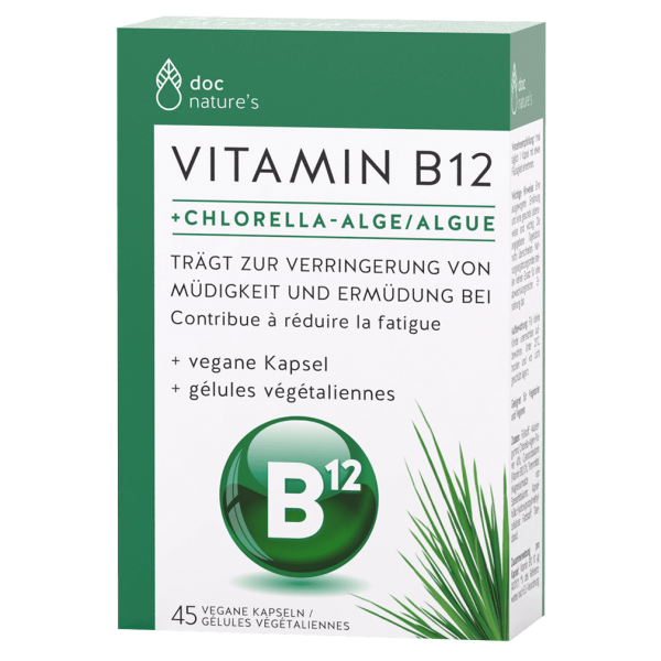 Doc Nature’s Vitamin B12 Chlorella Algen vegane Kapseln
