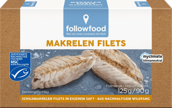 followfood Makrelen Filets in eigenem Saft