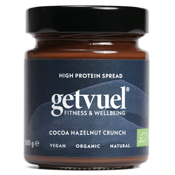 getvuel Bio Cocoa Hazelnut Crunch High Protein Spread