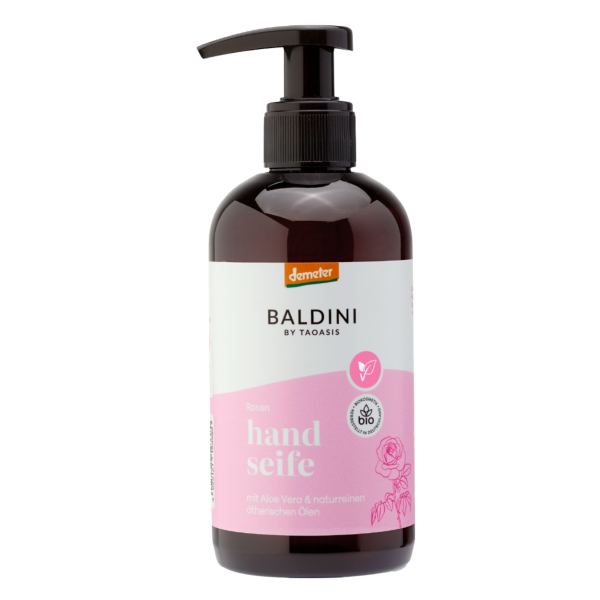 Baldini Handseife Rose Demeter, 250ml