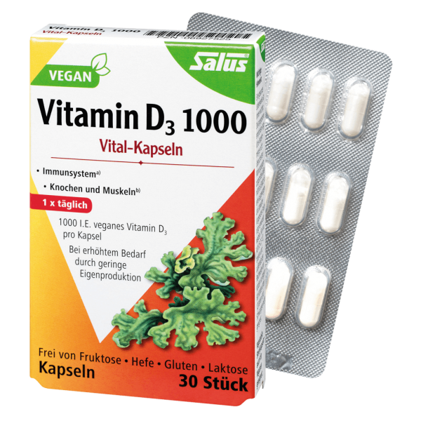 Salus Vitamin D3 1000, 30 Kapseln