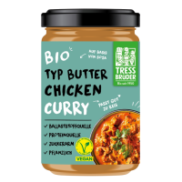 Tress Brüder Bio Curry Typ Butter Chicken vegan Tress Brüder Bio Curry Typ Butter Chicken vegan