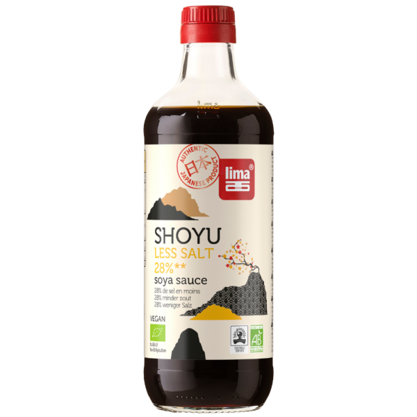 Lima Bio Shoyu Sojasauce 28 % weniger Salz, 500 ml