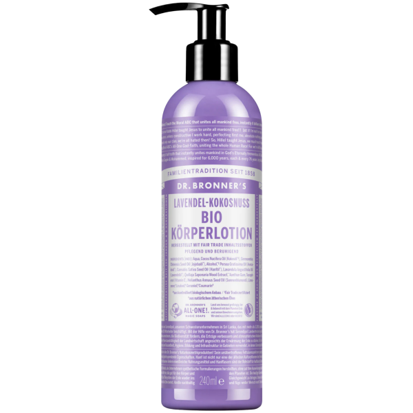 Dr. Bronners  Bio Body Lotion - Lavendel-Kokosnuss