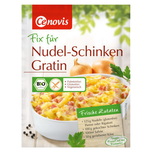 Cenovis Bio Fix für Nudel Schinken Gratin