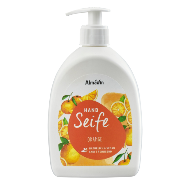 AlmaWin Flüssigseife Orange, 0,5 Liter