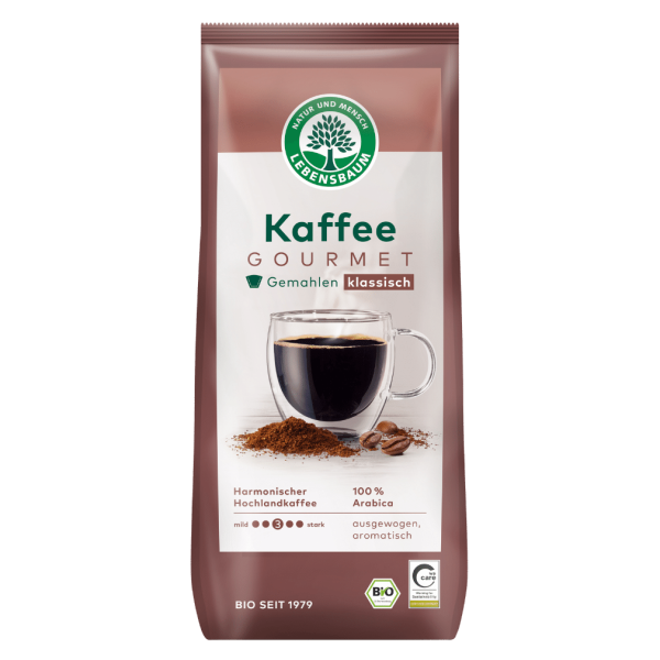 Lebensbaum Bio Gourmet Kaffee, gemahlen, 500g
