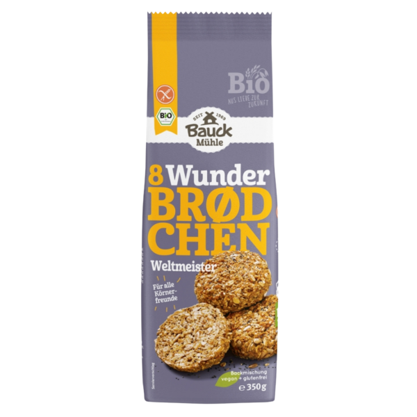 Bauckhof  Bio Wunderbrödchen Weltmeister, 350g
