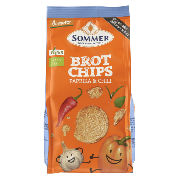 Sommer Bio Brot Chips Paprika &amp; Chilli