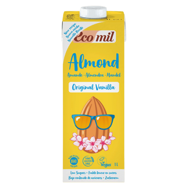 EcoMil Bio Mandel Drink Vanille mit Agavendicksaft
