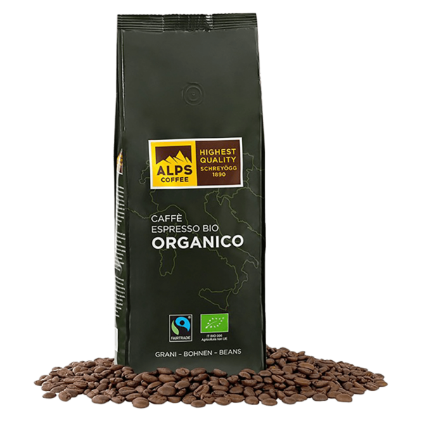 Alps Coffee Bio Organico, Espresso, ganze Bohnen
