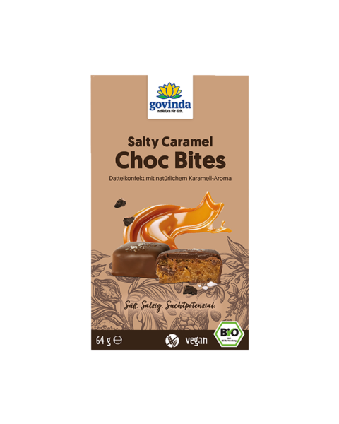 Govinda Bio Salty Caramel Bites, 64g