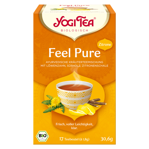 Yogi Tea Bio Kräutertee Feel Pure Zitrone