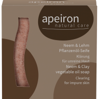 Apeiron Apeiron Pflanzenöl-Seife NEEM+LEHM - palmölfrei Apeiron Apeiron Pflanzenöl-Seife NEEM+LEHM - palmölfrei