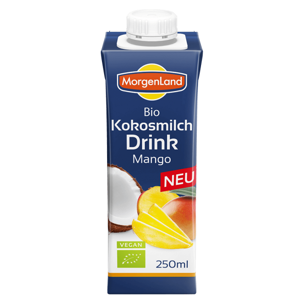 MorgenLand Bio Kokosmilch Drink Mango, 250 ml