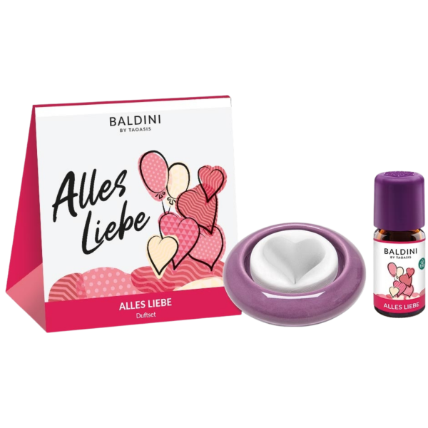Baldini Duftset Alles Liebe mit Herz-Duftstein, 5 ml
