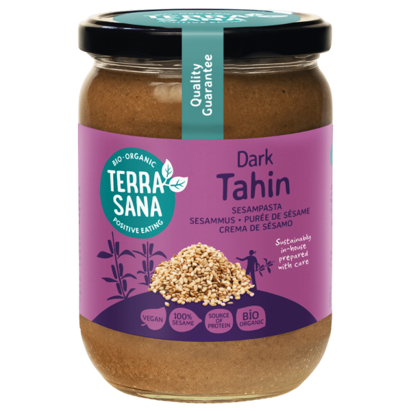 TerraSana Bio Tahin dunkel, ungeschälter Sesam, 250 g
