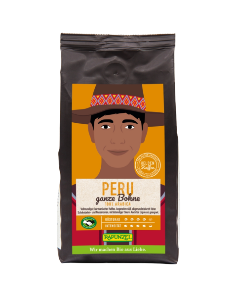 Rapunzel Bio Heldenkaffee Peru, ganze Bohne