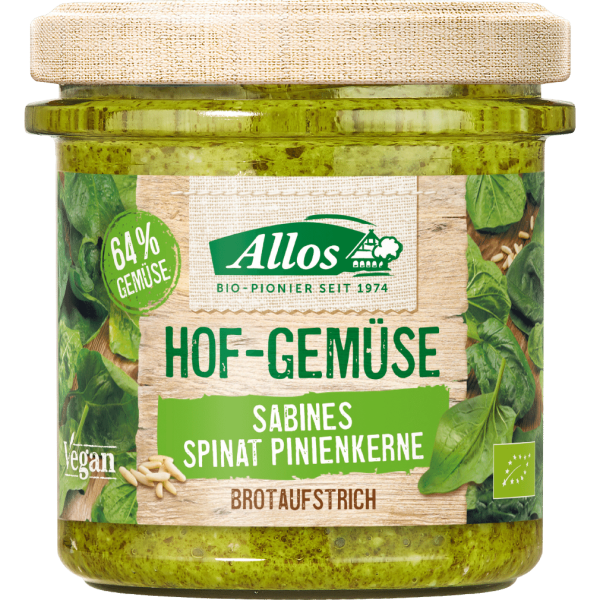 Allos Bio Hof-Gemüse Sabines Spinat-Pinienkerne