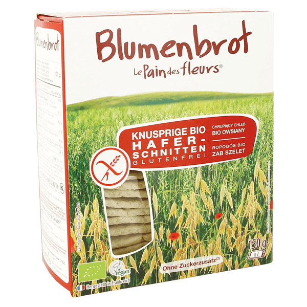 Blumenbrot Bio Knusprige Hafer-Schnitten glutenfrei