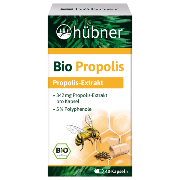 Hübner Bio Propolis-Extrakt, 40 Kapseln