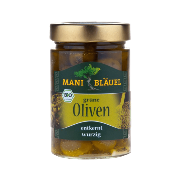 Mani Bio Grüne Oliven, in Lake entkernt