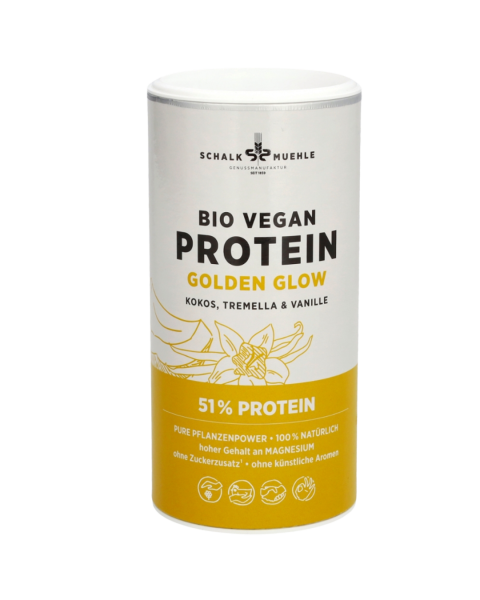 Schalk Mühle Bio Golden Glow - Protein Mix mit Kokos, Tremella &amp; Vanille