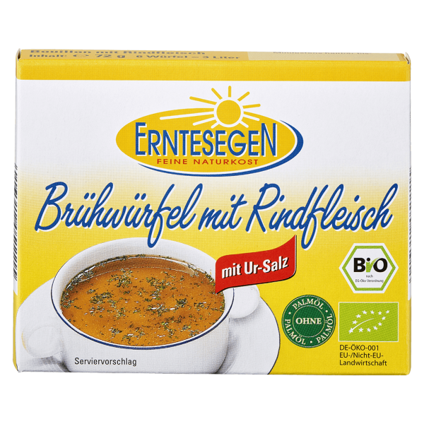 Erntesegen Bio Brühwürfel mit Rindfleisch