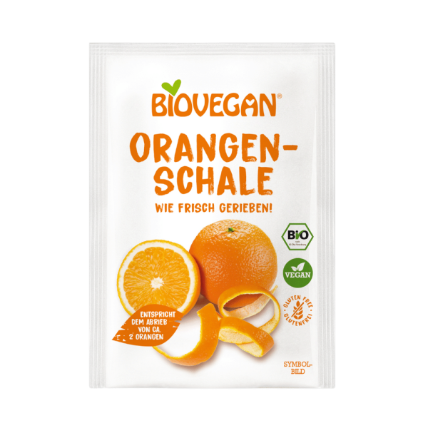 Biovegan Bio Orangenschale gerieben