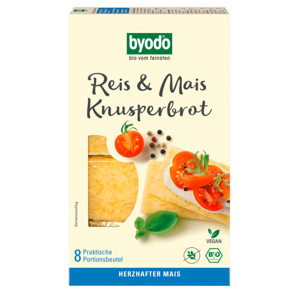 byodo Bio Reis &amp; Mais Knusperbrot, 160 g