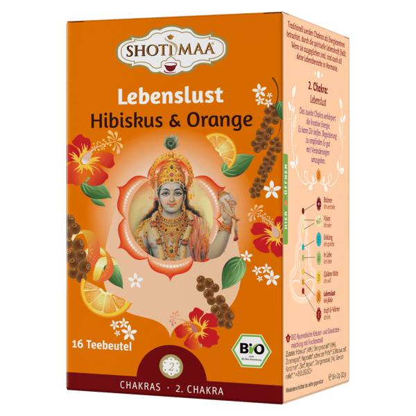 Shotimaa Bio Lebenslust Hibiskus &amp; Orange Tee