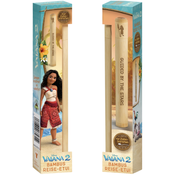 Outdoor Freakz Disney Vaiana Bambus Reise Zahnbürstenetui