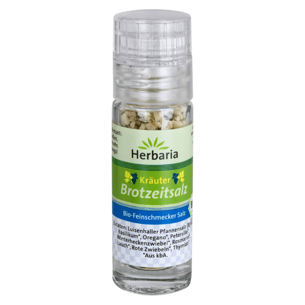 Herbaria Bio Waldpilz Brotzeitsalz Mini-Mühle, 9g