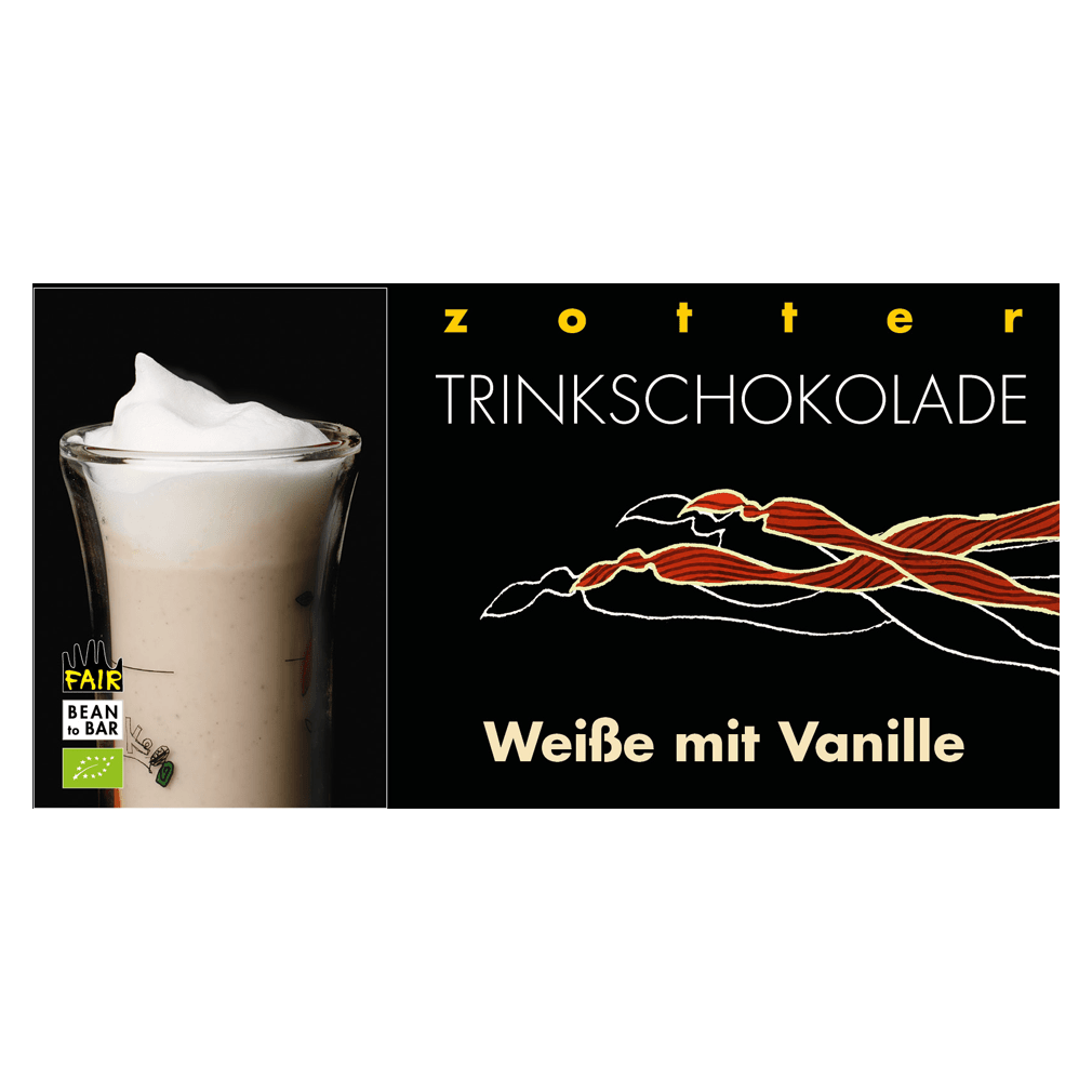Zotter Bio Trinkschokolade - Weiße mit Vanille | greenist