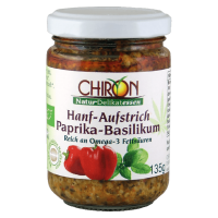 Chiron Bio Hanf-Aufstrich Paprika-Basilikum Chiron Bio Hanf-Aufstrich Paprika-Basilikum