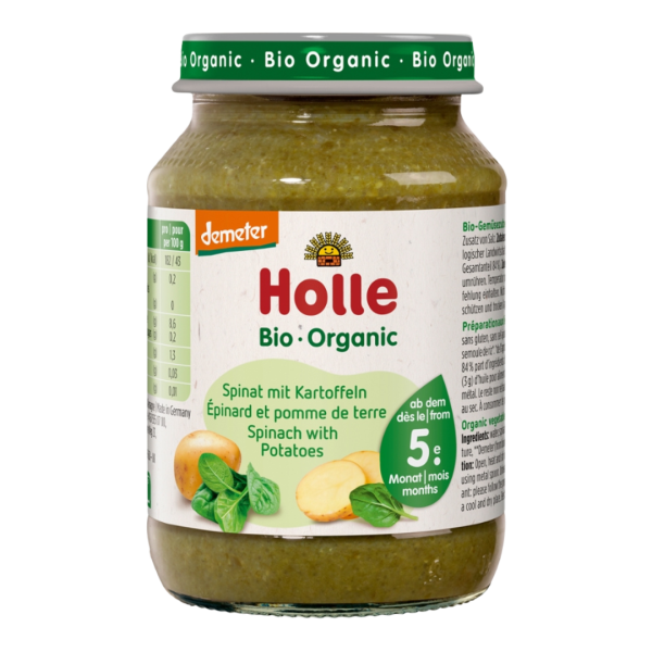 Holle Bio Spinat mit Kartoffeln