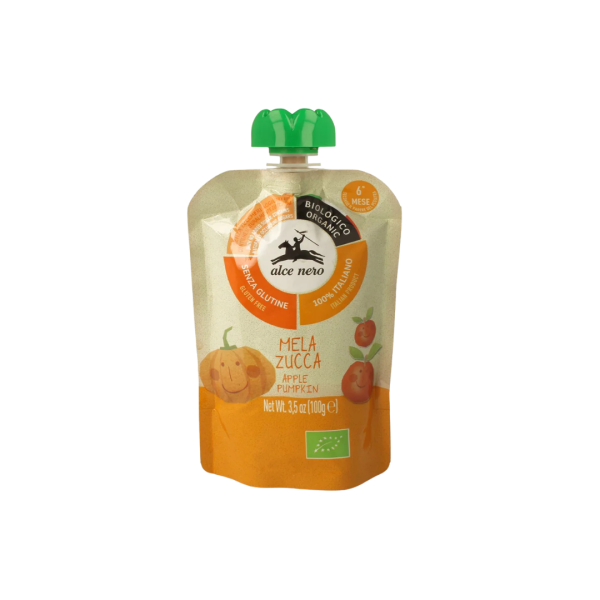 Alce Nero Bio Apfel-Kürbis-Püree, 100g