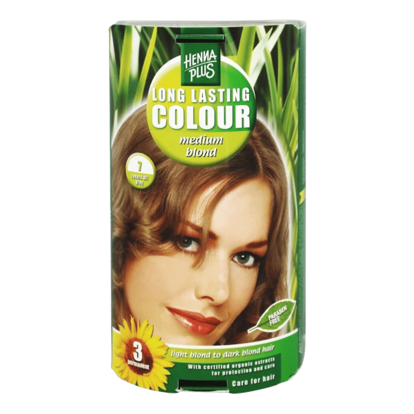 Hennaplus Langhaltende Farbe Mittelblond 7